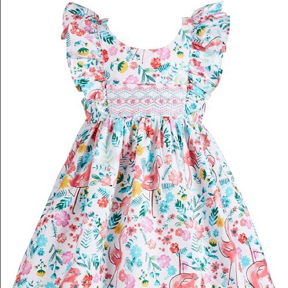 baby flamingo dress
